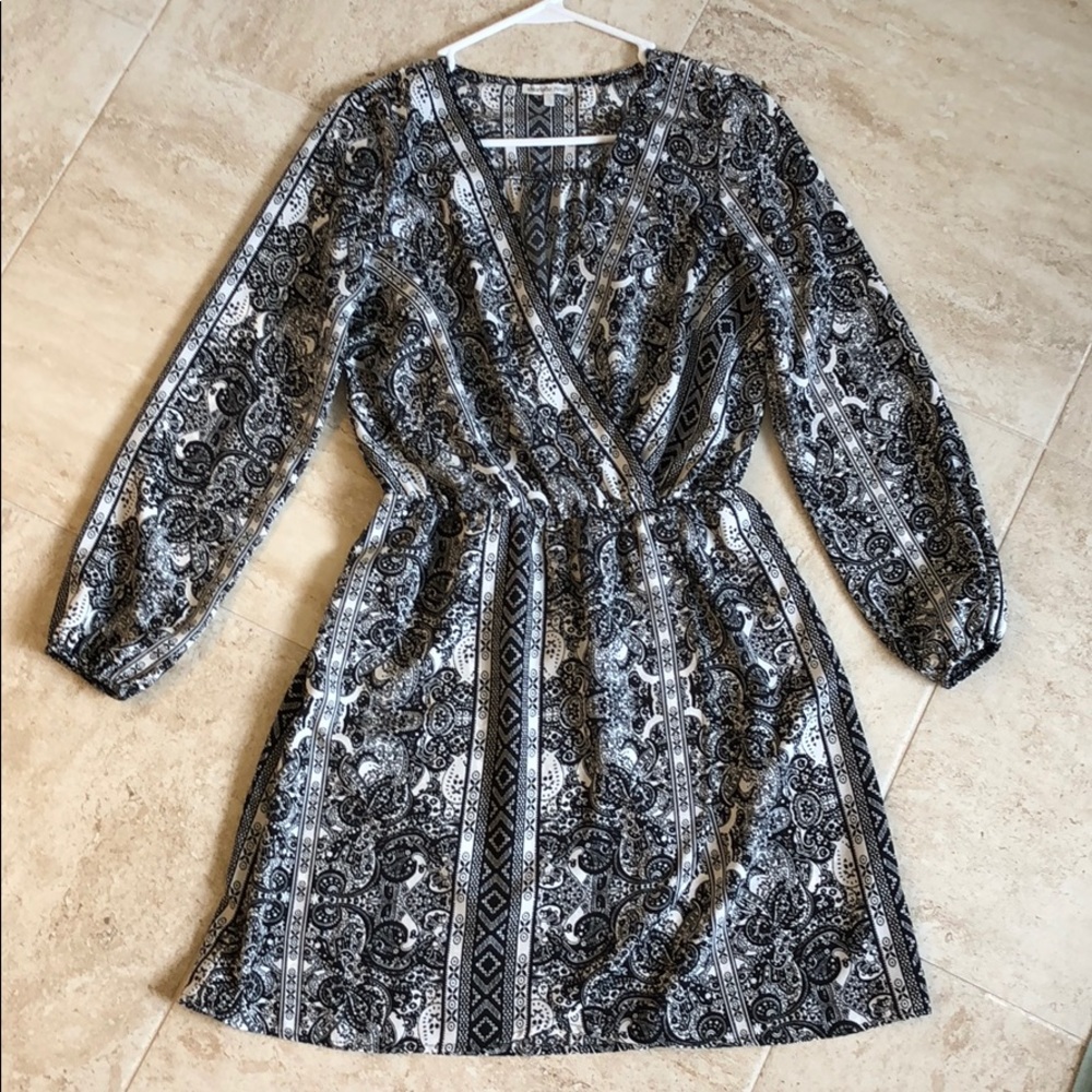 Women’s Mock Wrap Mini Dress